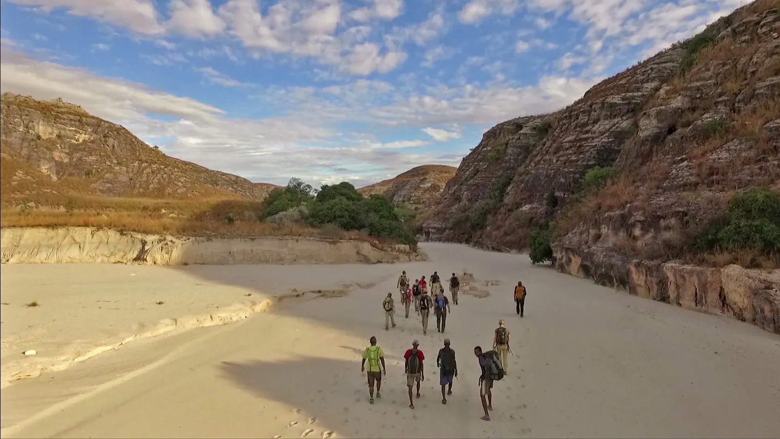 Walking towards Makay Massif